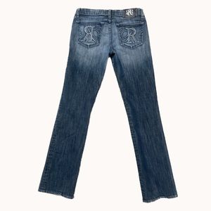 Rock and republic low rise jeans rhinestones size small y2k 00s